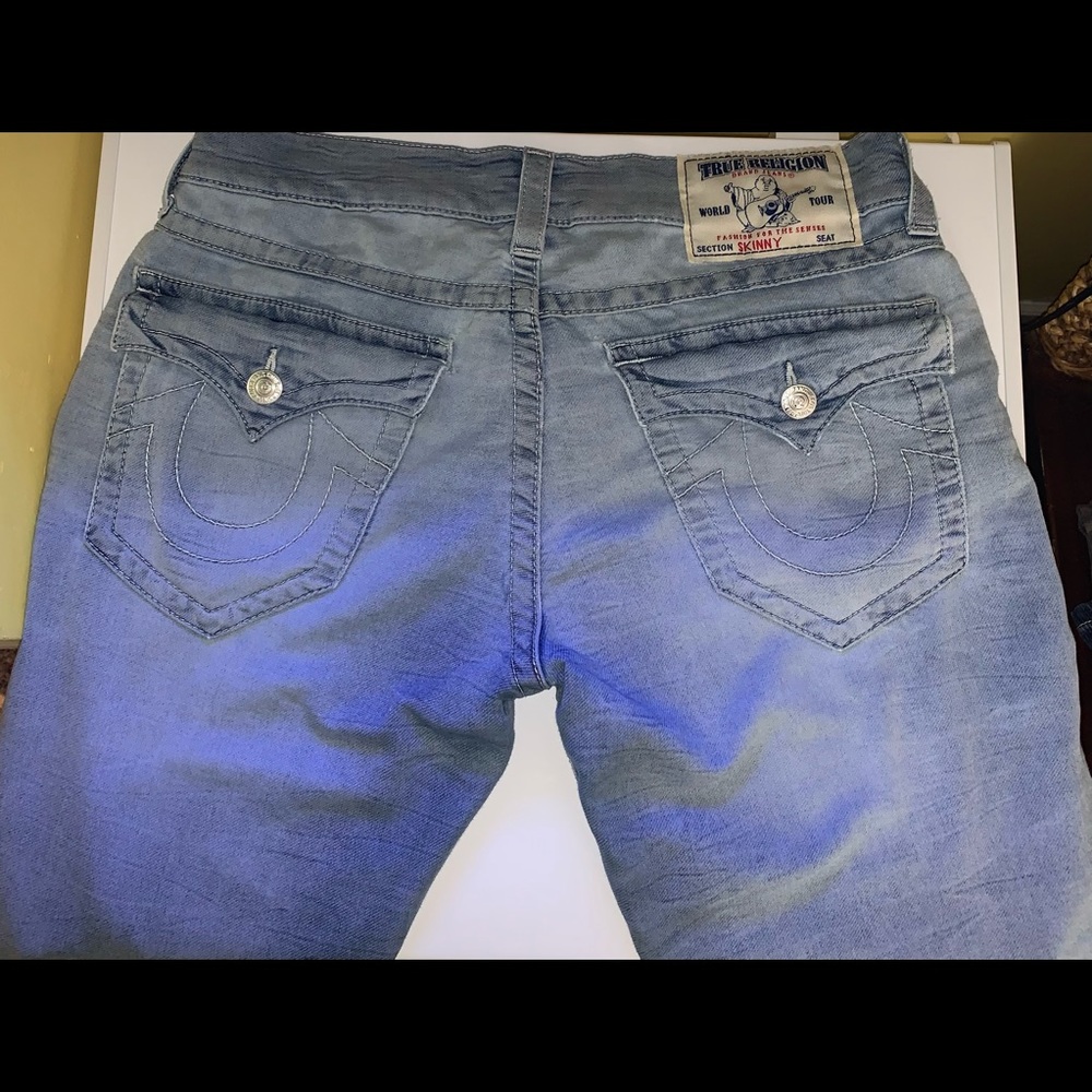 True Religion Mens Skinny w/ Flaps Jeans